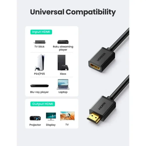 cabo-extensao-hdmi-14-ugreen-hd107-5m-preto-sumtek