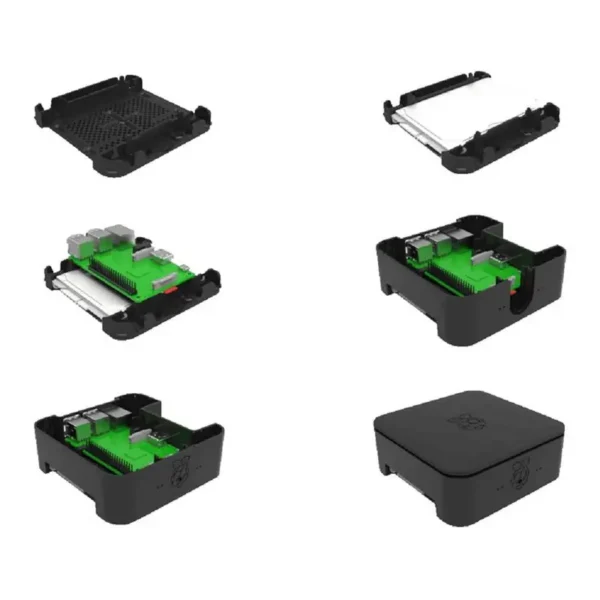 caixa-externa-raspberry-pi-23b-designspark-quattro-preto-sumtek