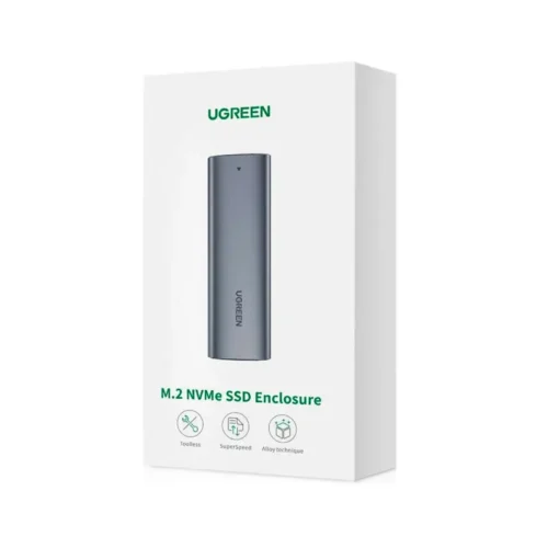 caixa-externa-ugreen-cm400-m2-nvme-usb-32-cinzenta-sumtek