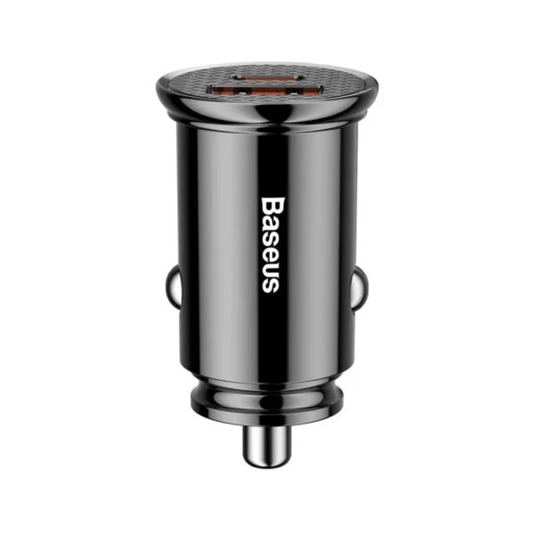 carregador-isqueiro-baseus-circular-car-charger-pd-qc40-5a-30w-preto-sumtek