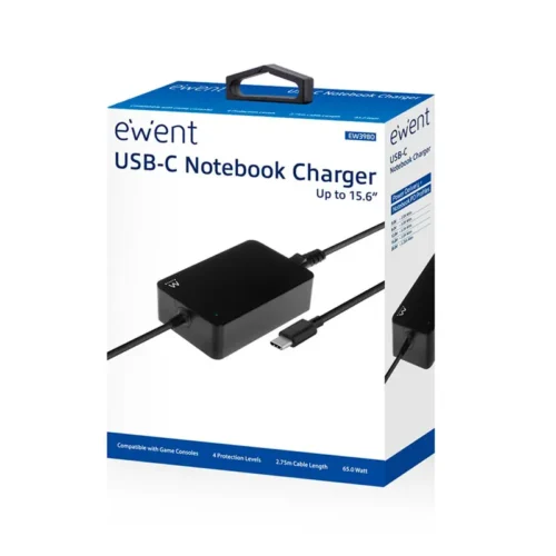 carregador-universal-ewent-ew3980-65w-usb-tipo-c-preto-sumtek