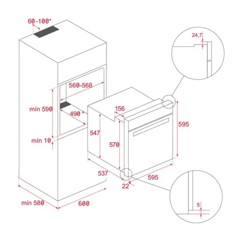 forno-de-encastre-teka-2615w-70l-preto-hsb610-sumtek