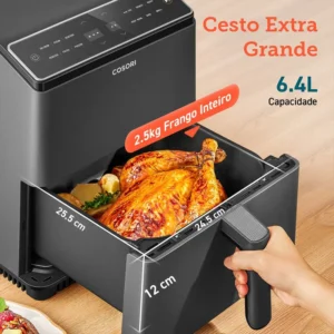 fritadeira-air-fryer-cosori-dual-blaze-chef-edition-64l-preta-kosp0011eun-sumtek