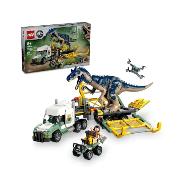 lego-jurassic-world-missoes-de-dinossauros-camiao-de-transporte-de-alossauro-76966-sumtek