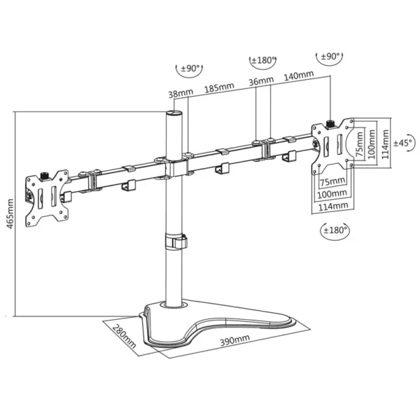 suporte-de-monitor-duplo-ewent-ew1536-13-32-preto-sumtek