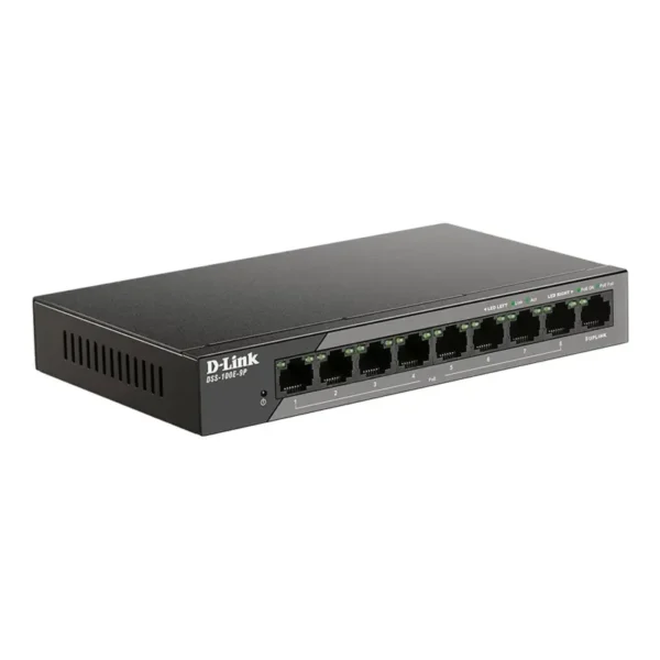 switch-d-link-9-portas-10100-mbps-poe-preto-dss-100e-9p-sumtek